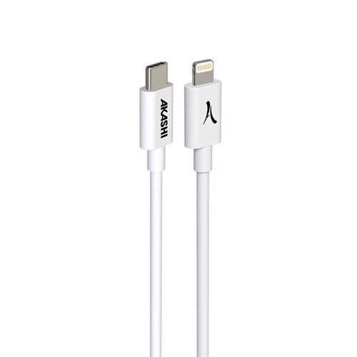 Non Communiqué Blanc Akashi Cable Usb Type-C Vers Lightning Mfi Apple
