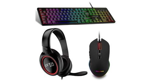 Pack gamer rookie clavier souris casque advance gta210 pour pc / xbox one / xbox serie s | x / ps4 / ps5