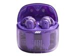 JBL TUNE Flex - Ghost Edition - écouteurs sans fil avec micro - intra-auriculaire - Bluetooth - Suppresseur de bruit actif - violet