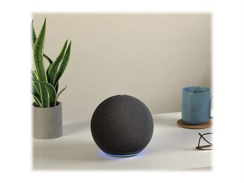 Amazon Echo (4th Generation) - Haut-parleur intelligent - Wi-Fi, Bluetooth - Contrôlé par application - 2 voies - anthracite