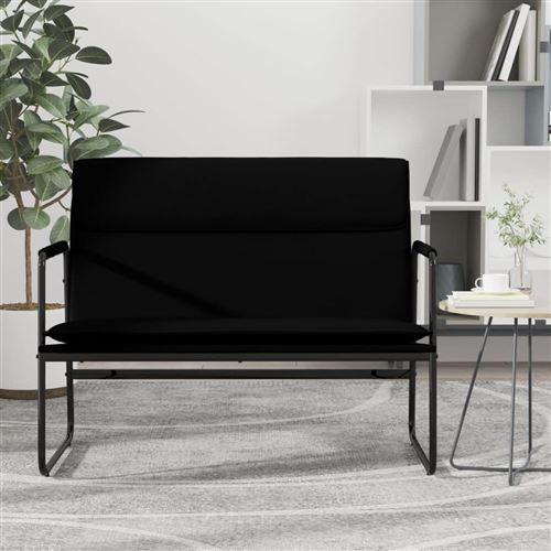 vidaXL - Banc - Similicuir - Noir - 100x64x80 cm - Image 2