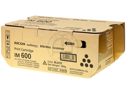Ricoh IM 600 - Noir - original - cartouche de toner - pour IM 600F, 600SRF