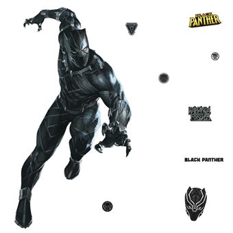 MY AGENCIES Sticker géant repositionnable Black Panther MARVEL Disney- 121,2 cm x 77,7 cm - 1