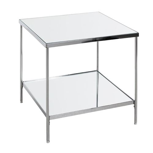 Table d'Appoint Carrée "Palace" 46cm Chrome