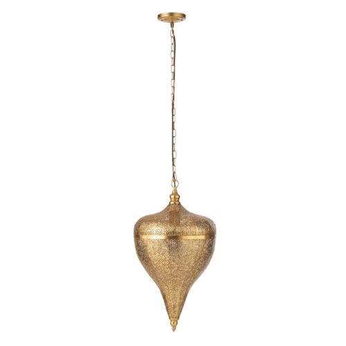 Non Communiqué Or Lampe Suspension En Métal "Goutte" 57Cm