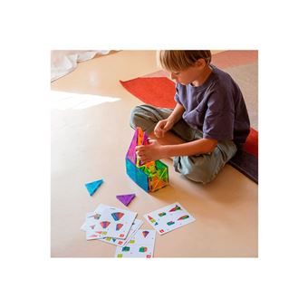 Lot de 42 mini carreaux magnétiques de voyage pour enfants avec boîte en fer, ensemble de blocs de construction magnétiques pour enfants à partir de 3
