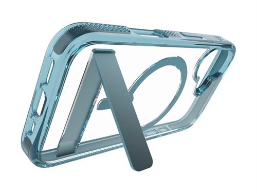 Zagg Santa Cruz Snap - Coque de protection pour téléphone portable - compatibilité avec MagSafe - graphène - bleu rétro - pour Apple iPhone 16