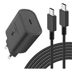Chargeur rapide 25W Prise Cable USB Type C Charge pour Galaxy S24 S23 S22 S21 S20 Plus Ultra Note 20 10 9 Plus Ultra A52 A53 A54 A55 - Straße Tech ®