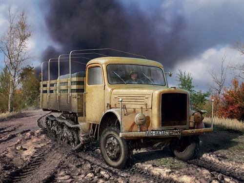 Khd S3000/ss M Maultier Wwii German Semi-tracked Truck- 1:35e - Icm