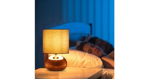 Relaxdays Lampe chevet Tactile, réglable, moderne 3 niveaux, E14