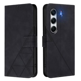 Étui Portefeuille En Cuir PU Style Oxford Pour Tecno Camon 40 Pro 5G | Protection Renforcée + Fentes Cartes | Fermeture Magnétique