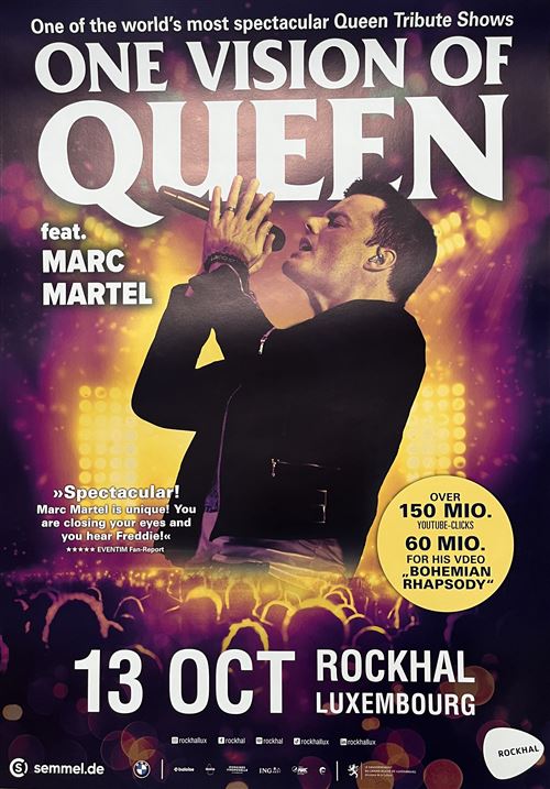 Affiche - One Vision of QUEEN - Marc Martel - 70x100cm
