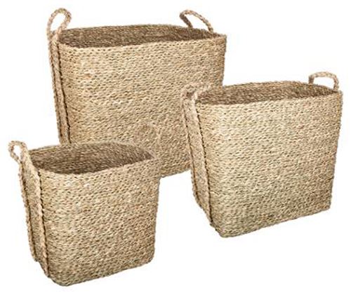 Pegane Lot De 3 Paniers De Rangement En Osier - Naturel - Image 3