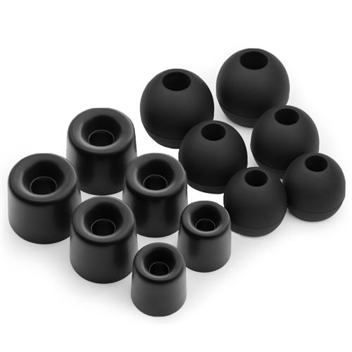 GENERIQUE - Embouts d'oreilles pour écouteurs - Mousse à mémoire de forme et silicone - Lot de 12 - Image 2