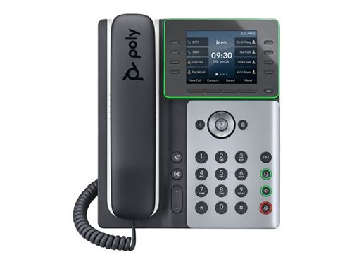 Poly Edge E320 - Téléphone VoIP - avec Interface Bluetooth - (conférence) à trois capacité d appel - SIP - bleu nuit, blanc