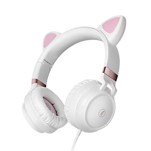 Non Communiqué Rose Casque Audio Stéréo Avec Oreilles De Chat Et Micro Pour Un Son Immersif Yonis