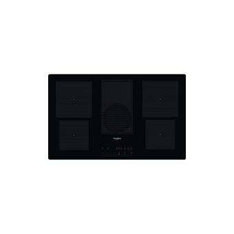 Whirlpool WVH 92 K/1 - Table de cuisson à induction - 4 plaques de cuisson - Niche - largeur : 80.7 cm - profondeur : 49.2 cm - classe A - noir avec Aspiration descendante - 1