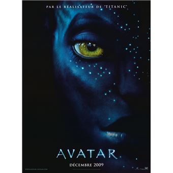 Affiche de cinéma française de AVATAR 2 LA VOIE DE L'EAU - 40x54 cm.