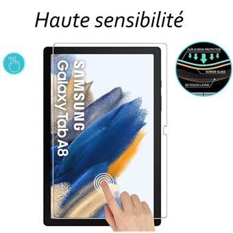 Verre en trempé - Galaxy Tab A8 pack de 2 - Accessoire tablette