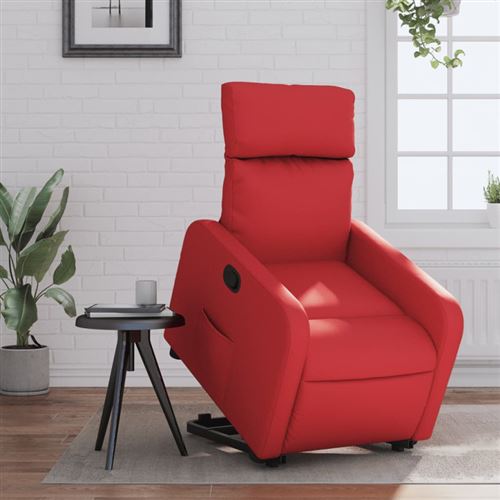 VIDAXL - Fauteuil de relaxation - Rouge - Image 2
