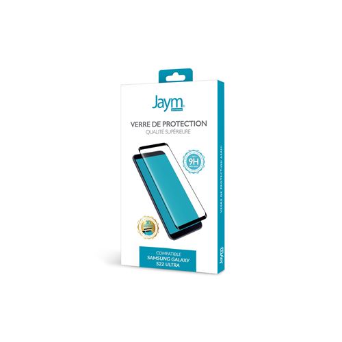 JAYM - Protection d'écran pour téléphone portable - 3D - verre - couleur de cadre noir - pour Apple iPhone 13, 13 Pro, 14
