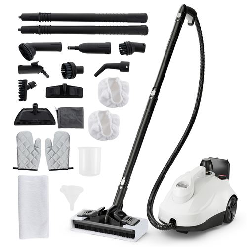 Nettoyeur Vapeur Portable de 1800W pour Maison, Blanc