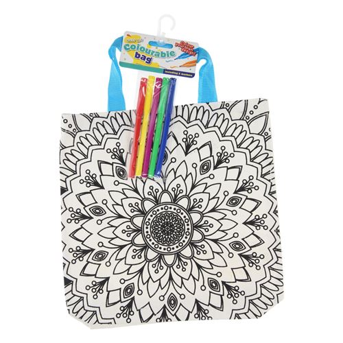 Free and Easy Colorie ton propre sac Flower 6 pièces