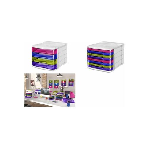 Cep Multicolore Module De Classement Happy, 4 Tiroirs,