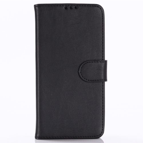 Etui en PU cheval fou rétro flip noir pour votre Huawei P Smart Z