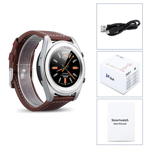 Montre Connectée DT NO.1 S9 Smartwatch Marron