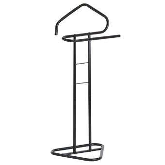Valet De Chambre Camilo Metal Laque Noir Achat Prix Fnac