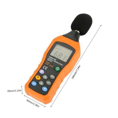 Decibel mètre Sonomètre professionnel avec affichage rétroéclairé  Enregistreur de sonomètre Mesures Env