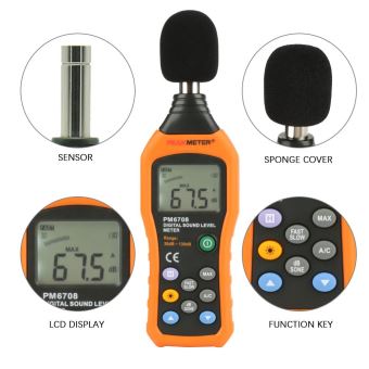 Sonomètre Numérique Portable 30-130dB - Mesureur De Niveau Sonore LCD Précis