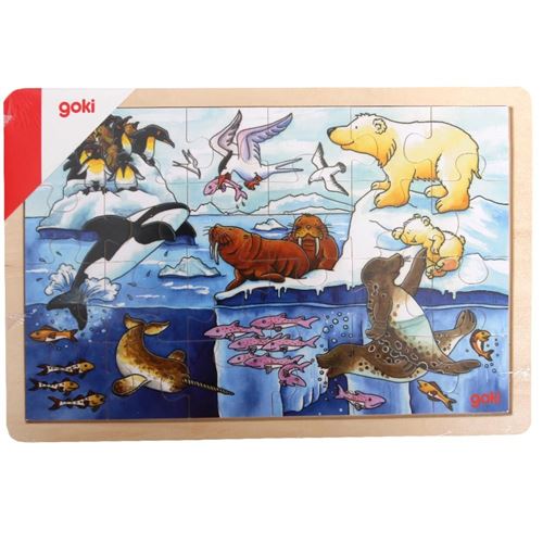 Puzzle 3 Ans En Bois Animaux Polaires