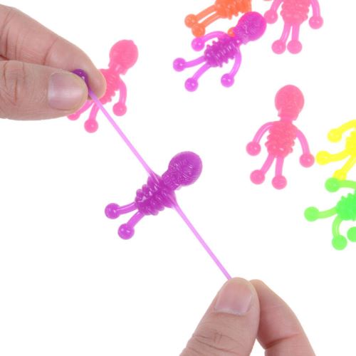 5pcs Anti-stress TPR modèle de zombie squelette nouveauté et gag décompression jouets