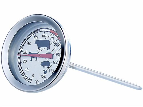 Rosenstein & Söhne : Thermomètre de cuisson pour poêle et grill