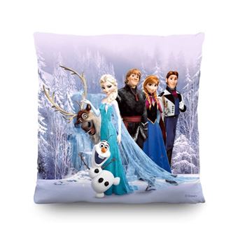 Coussin Disney La Reine des Neiges avec poche 40x40 cm