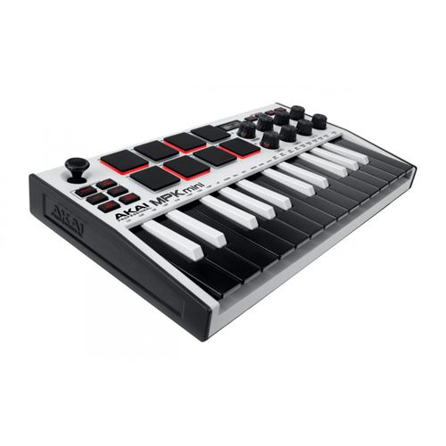 Non Communiqué Blanc Akai Mpkmini3wh - Usb 25 Mini Notes 8 Pads Écran Oled