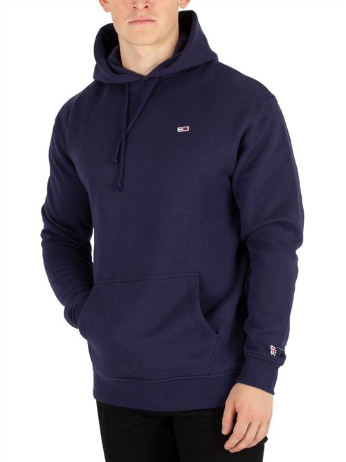 Tommy Jeans Homme Sweat à capuche classique, Bleu