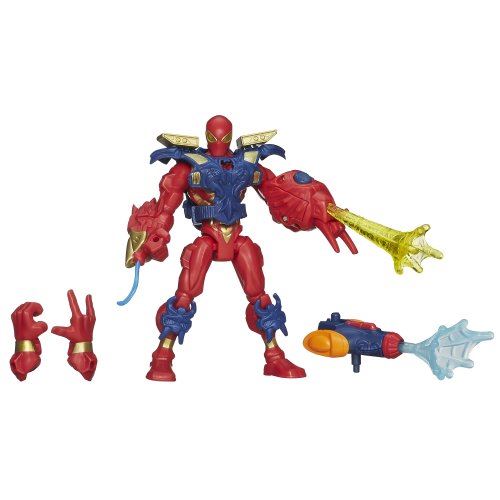 Figurine d'araignée en fer électronique Marvel Super Hero Mashers - 6 pouces
