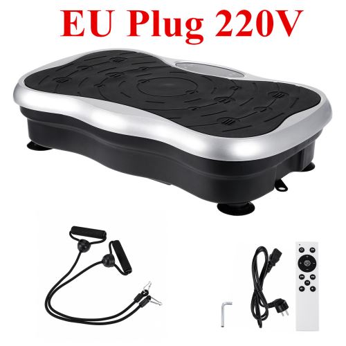 Écran LCD Plate-forme de vibration du corps Fitness Règlement Européen Argent 220v