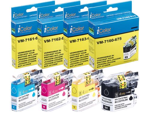 Pack de cartouches iColor pour Brother (remplace LC-227XL / 225XL)