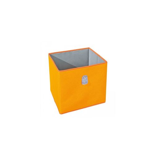 Paris Prix - Boîte De Rangement Pliable kase 32cm Orange & Gris