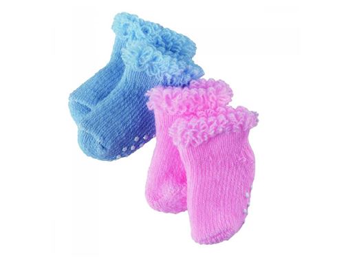 Gotz - Chaussettes, bleu/rose, 2 paires