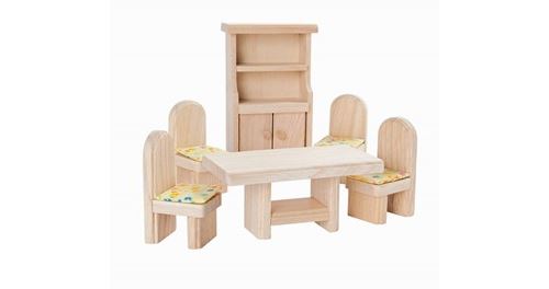 Plan Toys - Jouet en bois - Salle à manger, décor naturel