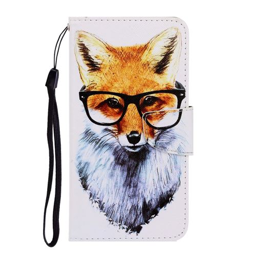 Etui en PU impression de modèle flip chien pour votre Samsung Galaxy A31