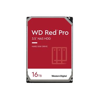 WD Red Pro WD161KFGX - Disque dur - 16 To - interne - 3.5 - SATA 6Gb/s -  7200 tours/min - mémoire tampon : 512 Mo - Disques durs internes - Achat &  prix