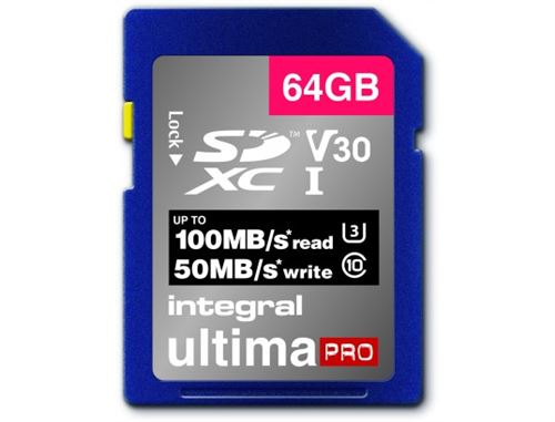 Carte Micro Sdhc/xc Integral Insdx 64 G-100/70 V 30
