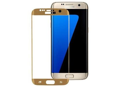 Protecteur d'Écran en Verre HD Peter Jäckel Full Display pour Samsung Galaxy S7 Edge - Doré