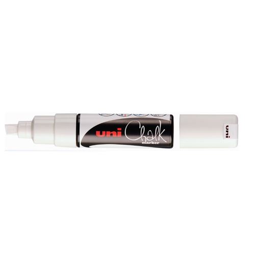 UNIBALL MARQUEUR CRAIE BISEAU BLANC